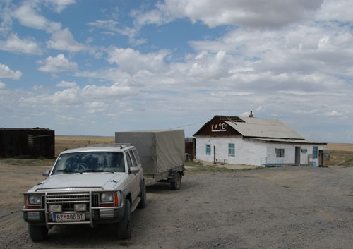 Westkasachstan Steppe, dass einzige Kaffee im umkreis von 100km
